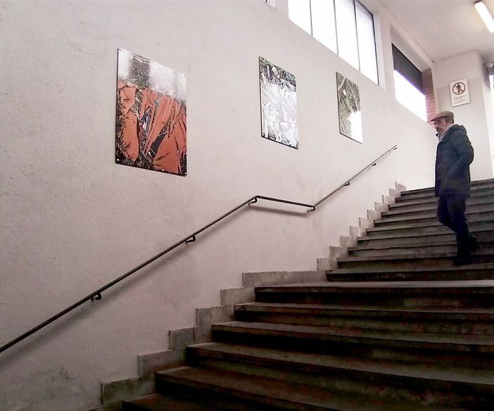 Alcune delle opere che è possibile ammirare in stazione