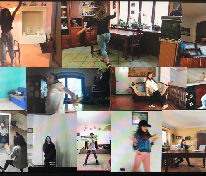 Una delle lezioni di danza on line