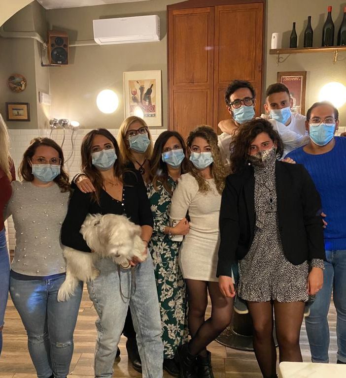 Giuseppe Summa con il gruppo degli interinali