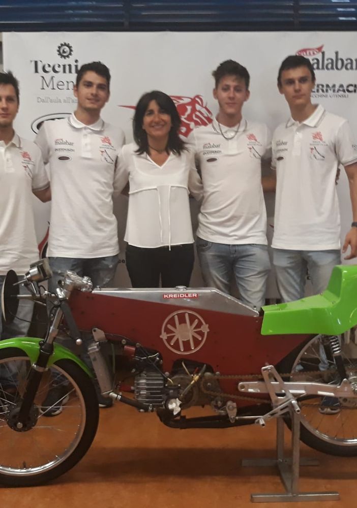 Piercarlo Borri guiderà la moto realizzata dagli studenti dell'Europa Unita