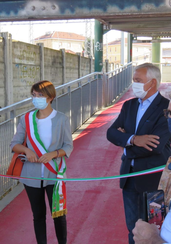 L'inaugurazione della passerella