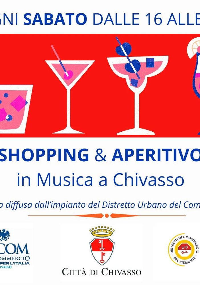 Chivasso: sabato torna “Shopping ed aperitivo in musica”