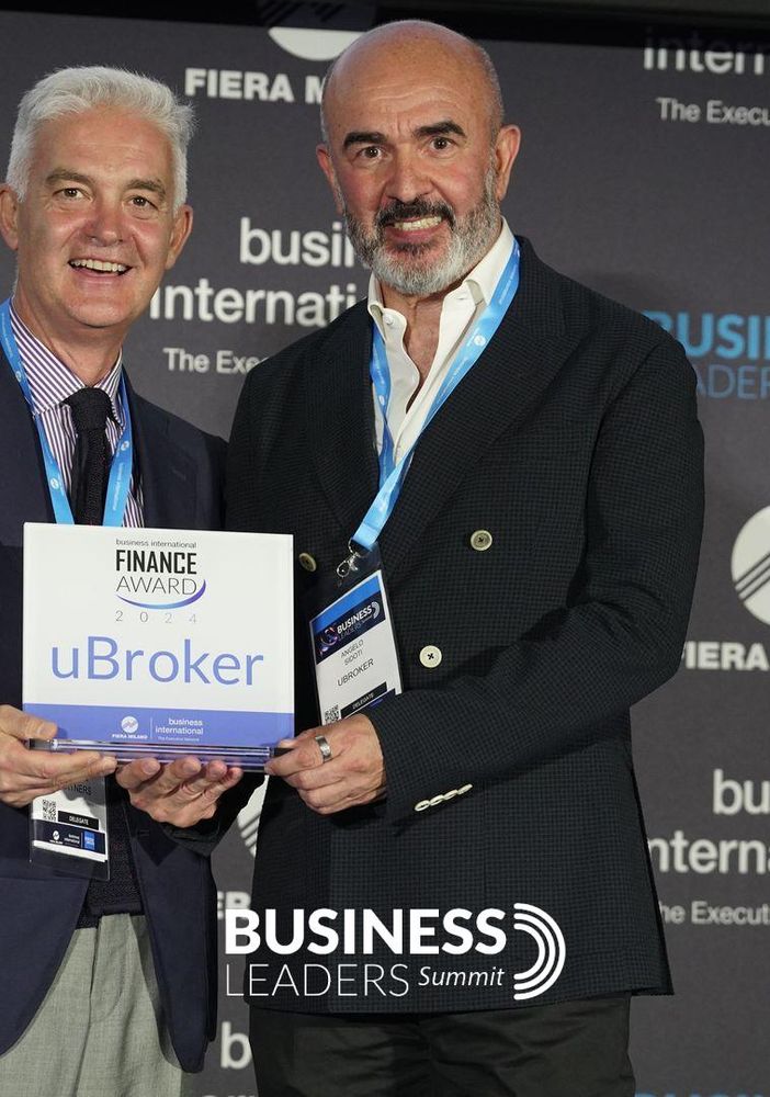 uBroker vola e conquista il Business International Finance Award 2024