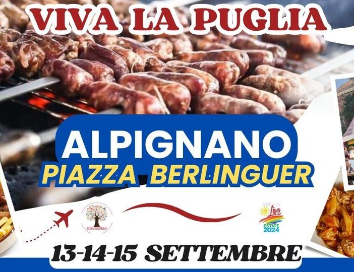 In Piazza Berlinguer ad Alpignano arriva &quot;Viva La Puglia&quot;