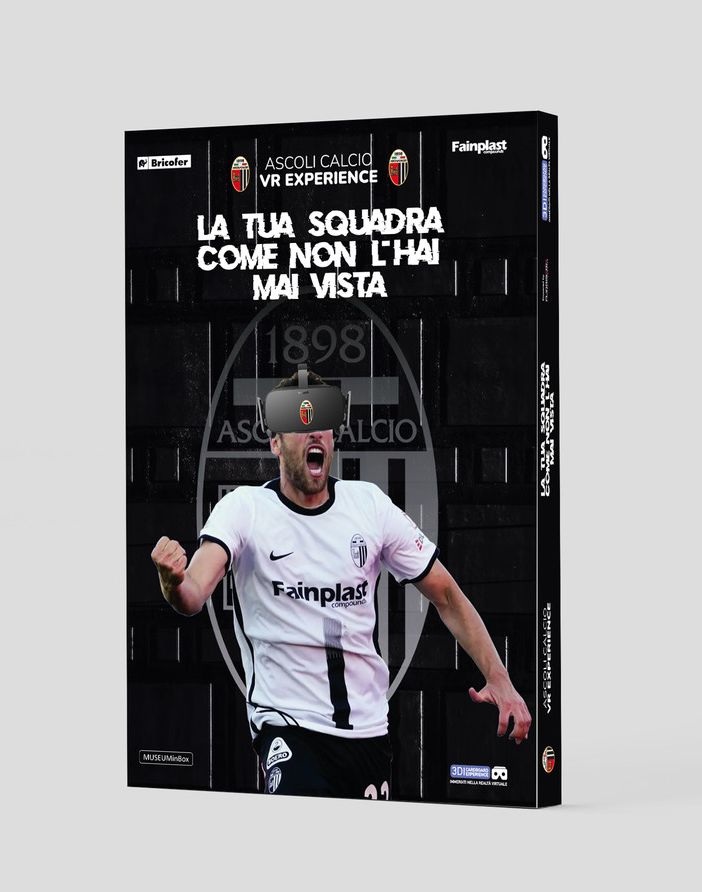 VR Tourism e Ascoli Calcio lanciano il primo cofanetto di realtà virtuale immersiva