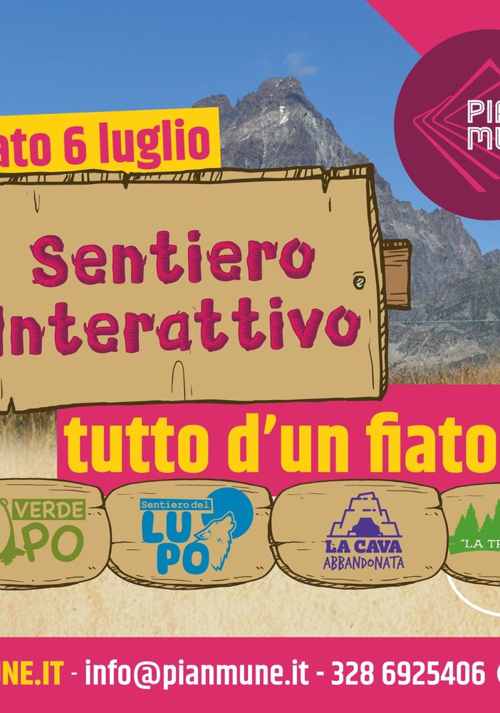 Sabato a Pian Munè ‘Sentiero Interattivo tutto d’un fiato’