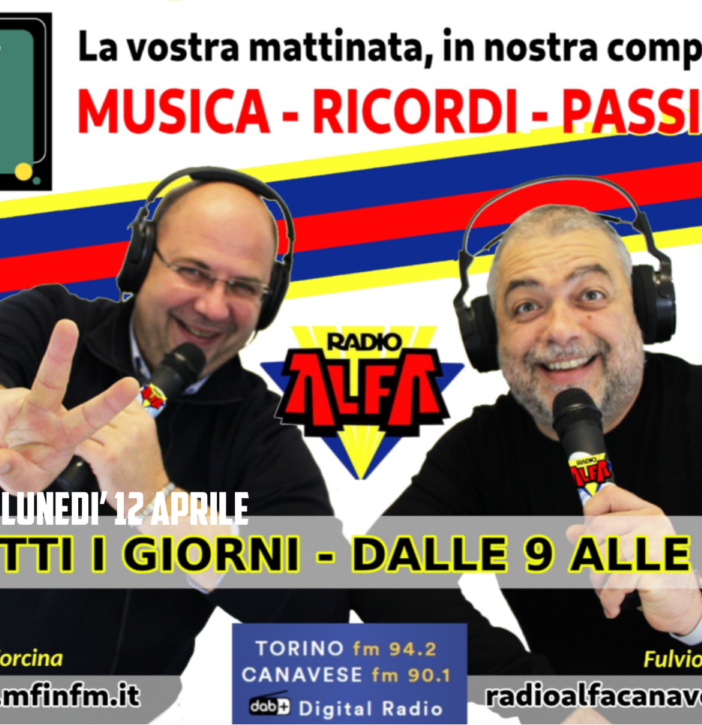 Da lunedì 12 aprile “mf in fm” sbarca su Radio Alfa