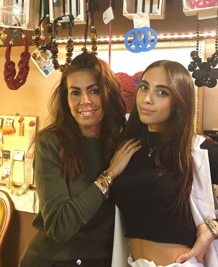 Milena Fiori con la figlia Rebecca