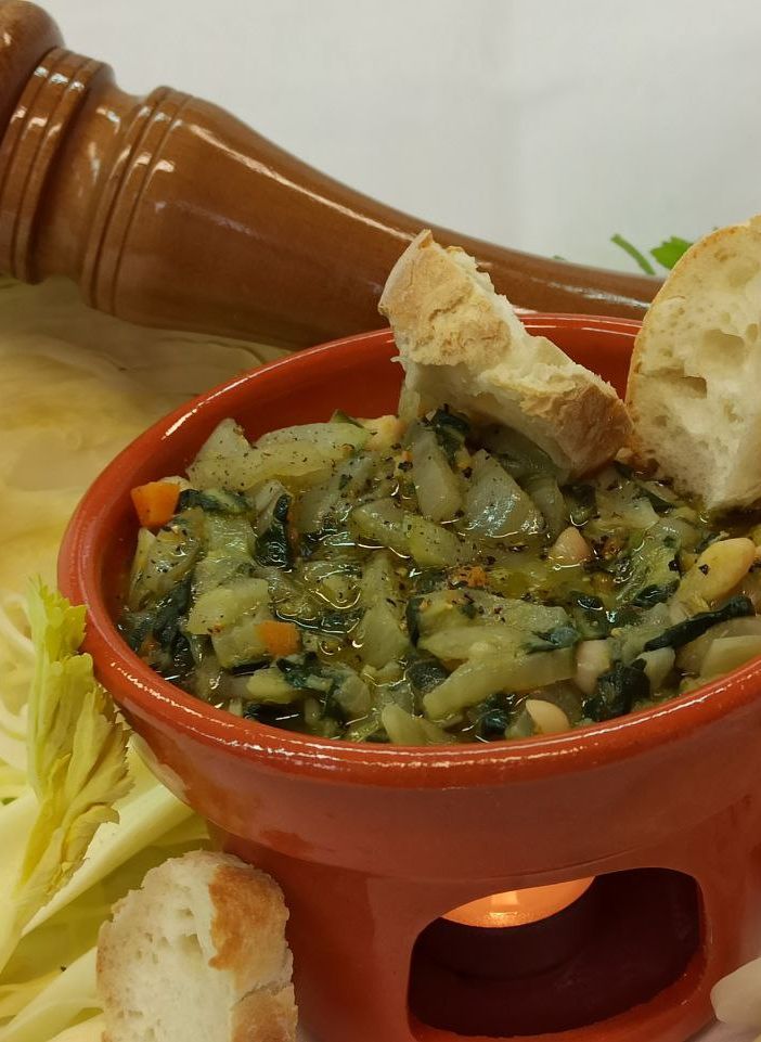 Minestra di cavoli e fagioli bianchi