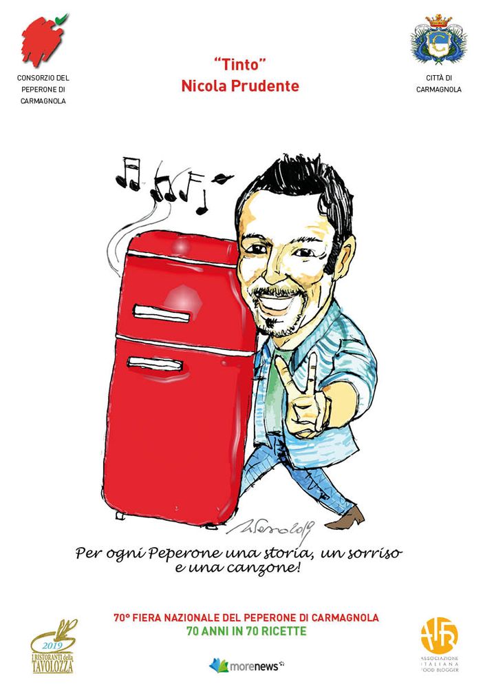 Fiera del Peperone di Carmagnola: presente anche il famoso cartoonist Tiziano Riverso