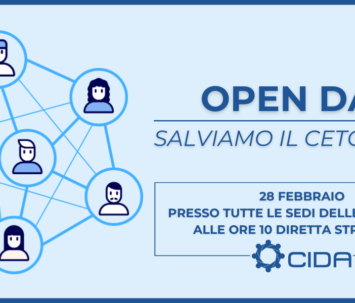 Open day per la Petizione &quot;Salviamo il ceto medio&quot;: il 28 febbraio Giornata di mobilitazione per il Paese