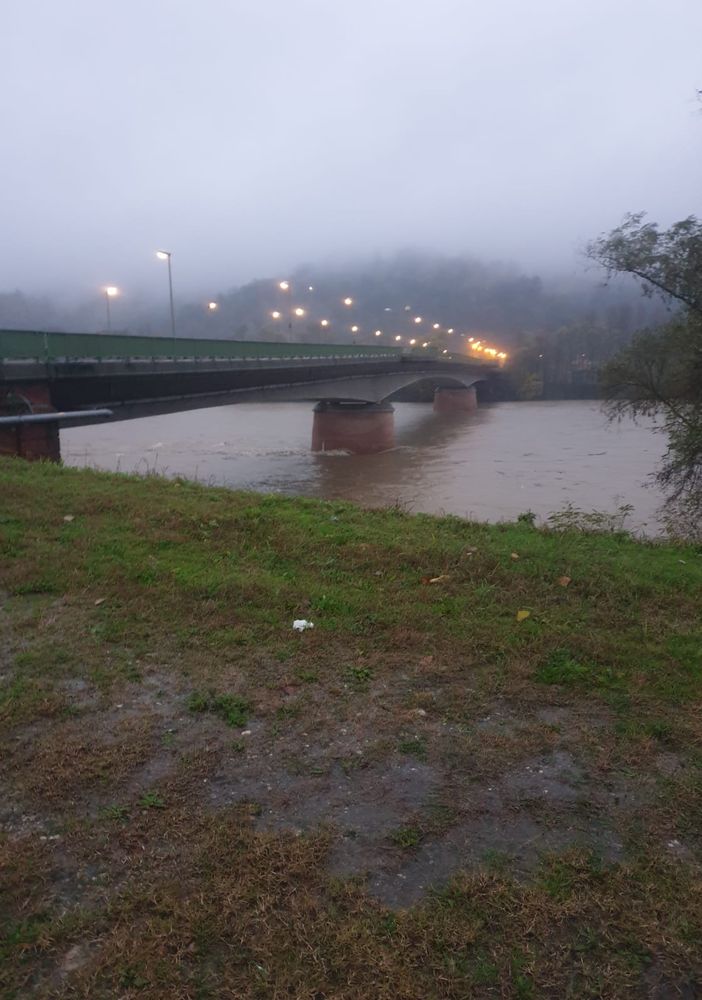La situazione del Po a Chivasso