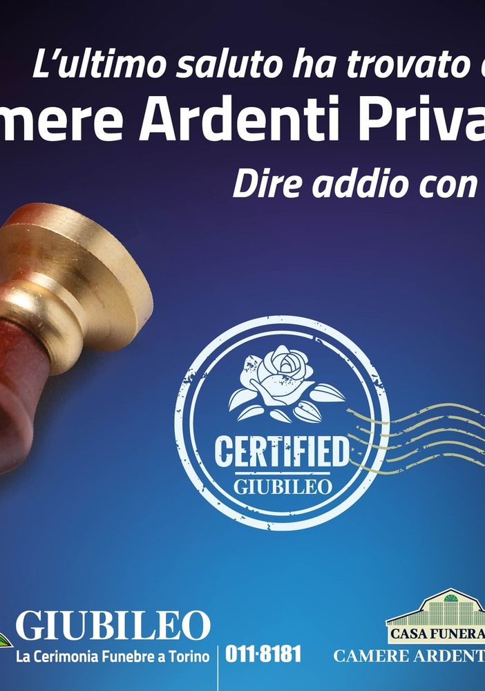 Onoranze Funebri a Torino, Giubileo: &quot;Un grande evento privato per ricordare le nostre radici&quot;