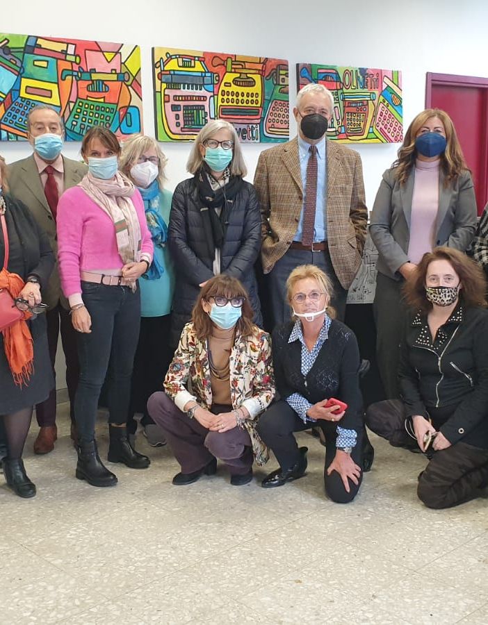 foto di gruppo delle guide turistiche di Ivrea