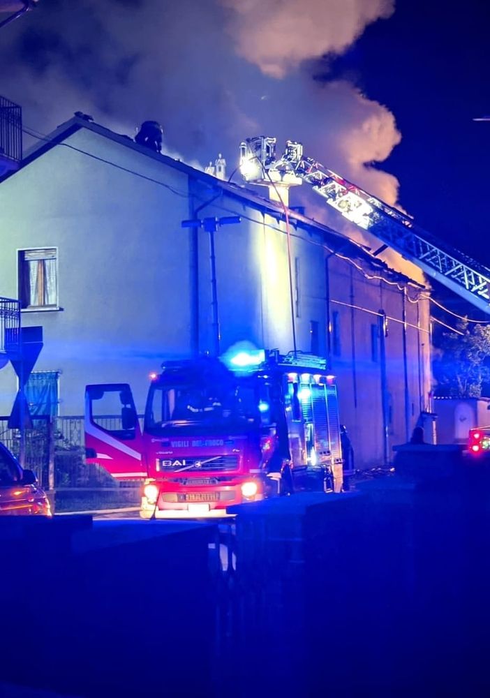 Intervento dei vigili del fuoco
