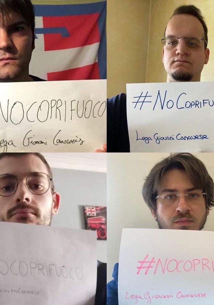 Il gruppo Lega Giovani Canavese dice no al coprifuoco