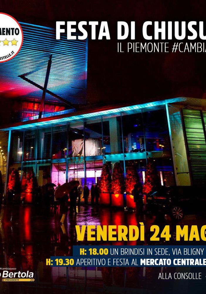 L'agenda elettorale di Giorgio Bertola per venerdì 24 maggio