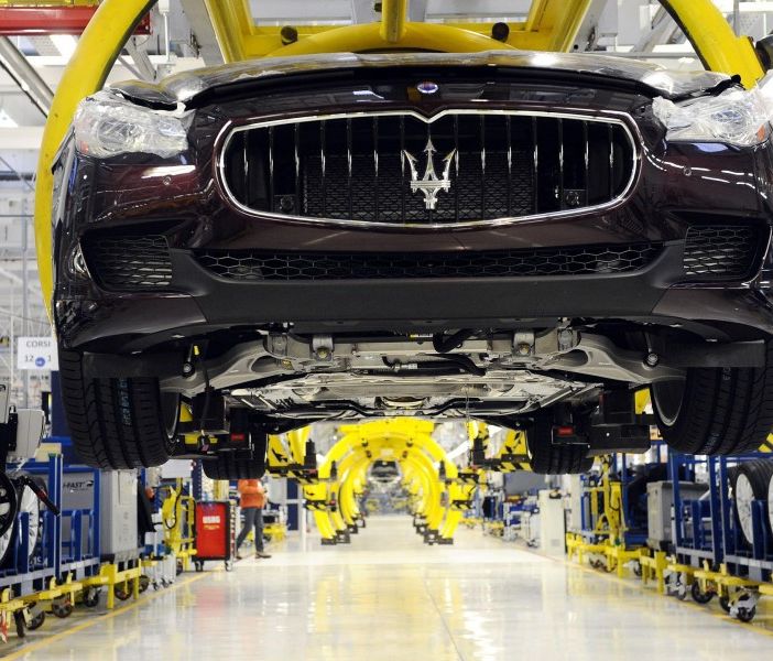 catena di montaggio Maserati