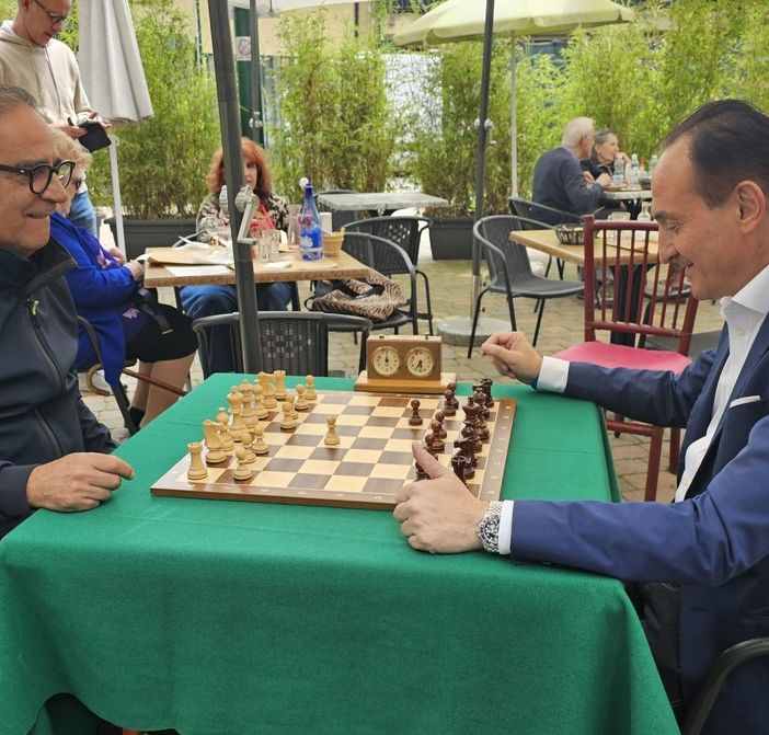 Alberto Cirio e il leader dei Moderati Mimmo Portas