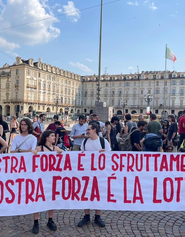 Protesta sindacale in piazza