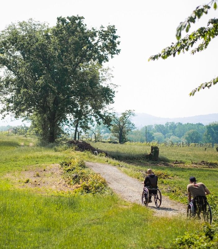 via francigena - foto d'archivio