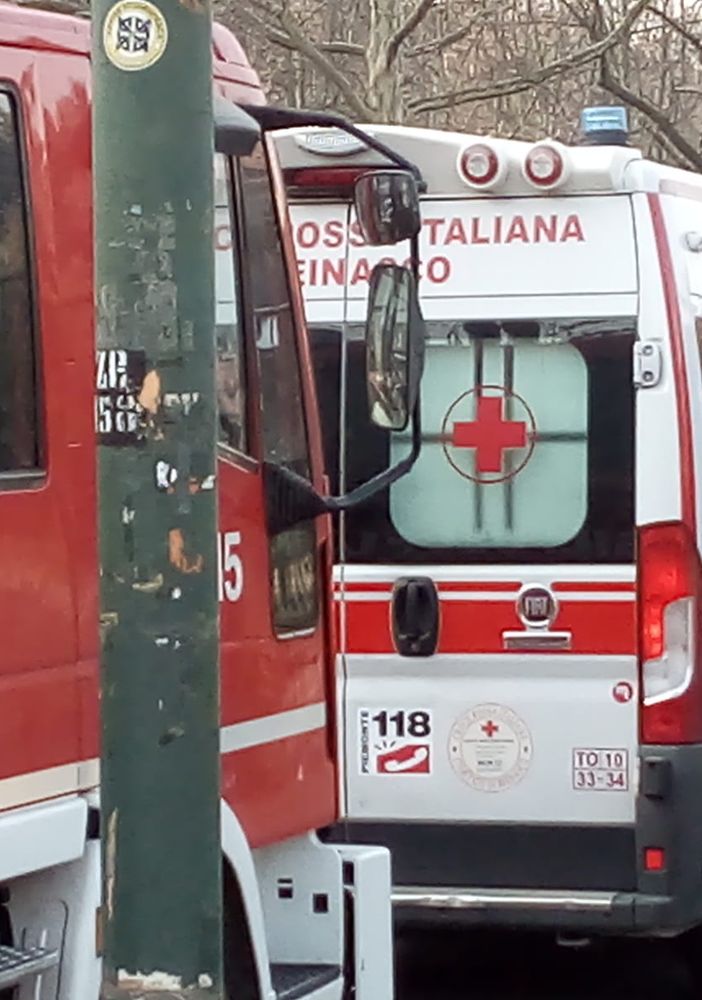 Vigili del fuoco e ambulanza