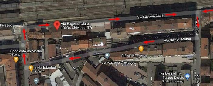 Chivasso: dal prossimo 15 luglio via Momo diventa a senso unico Chivasso: dal prossimo 15 luglio via Momo diventa a senso unico