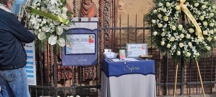 Funerali di un operaio morto