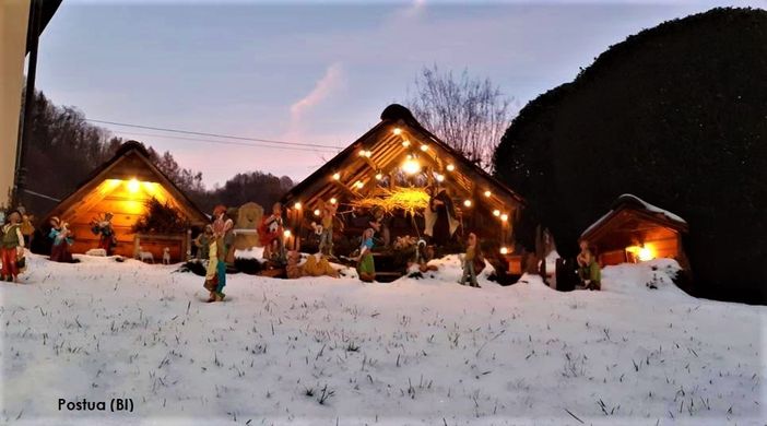 Natale nel Biellese: Venerdì il via ai Presepi di Postua. Ultima occasione per visitare il Borgo di Babbo Natale a Candelo ed il Mercatino degli Angeli di Sordevolo