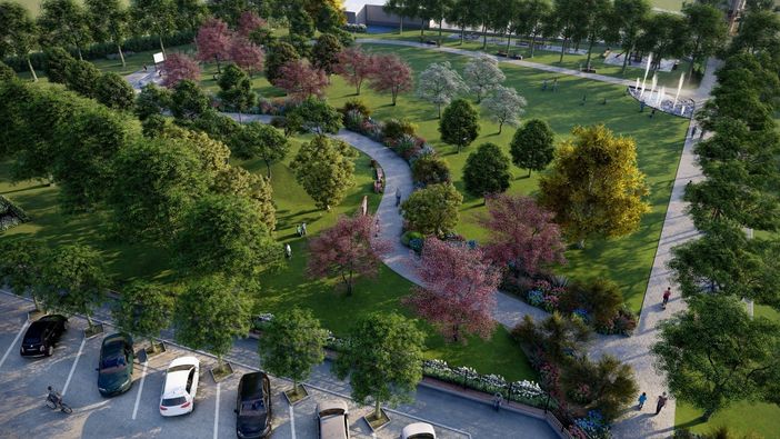 Un parco in pieno centro città: iniziati i lavori in via Amendola a Settimo