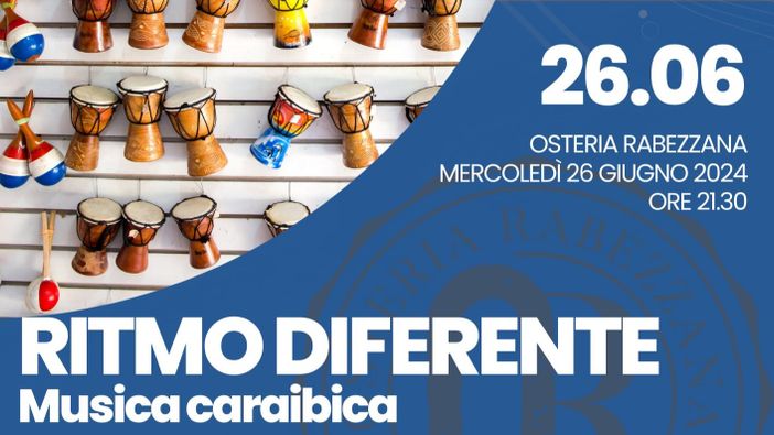All’Osteria Rabezzana di Torino il concerto di musica caraibica con Ritmo Diferente All’Osteria Rabezzana di Torino il concerto di musica caraibica con Ritmo Diferente