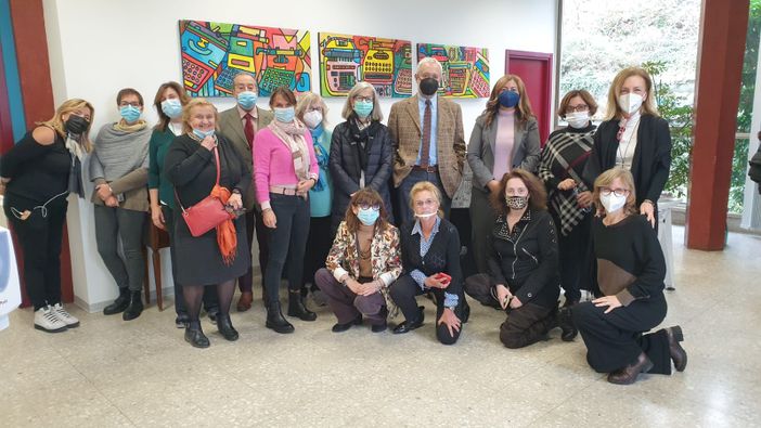 foto di gruppo delle guide turistiche di Ivrea