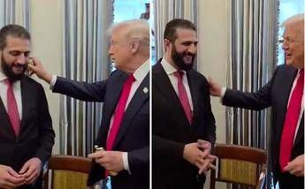 Trump regala il suo profumo a al-Sharaa: "Per te e tua moglie. Quante ne hai?"
