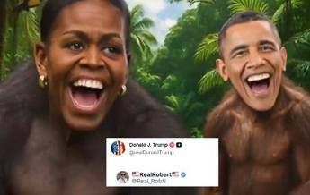 Trump, gli Obama come scimmie: il video razzista rilanciato dal presidente