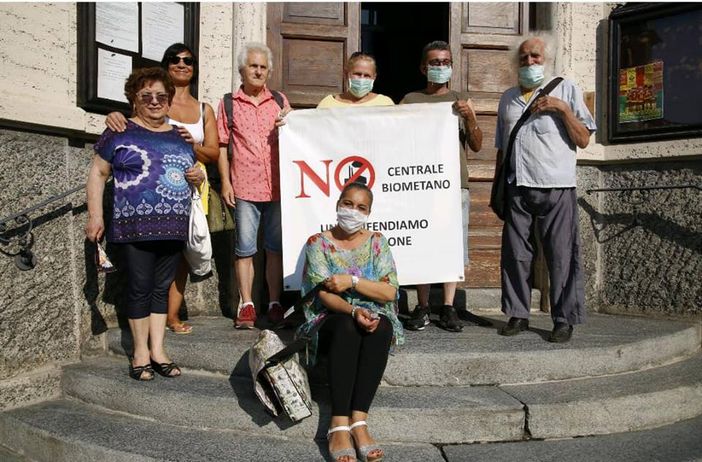 Uno dei momenti di protesta del Comitato degli ambientalisti