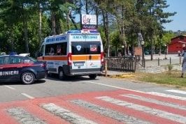 Viverone, soccorsi - immagine d'archivio Viverone, soccorsi - immagine d'archivio