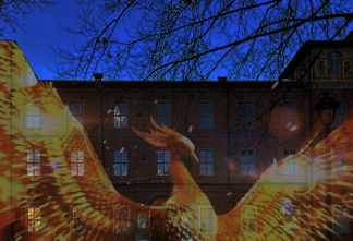 Castello Della Rovere, Vinovo, prova di videomapping 2024