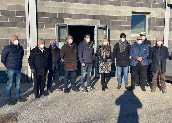 Il sopralluogo al Palazzetto dello Sport di Cavagnolo