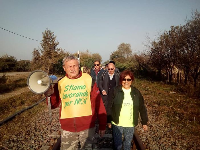 Un momento della camminata