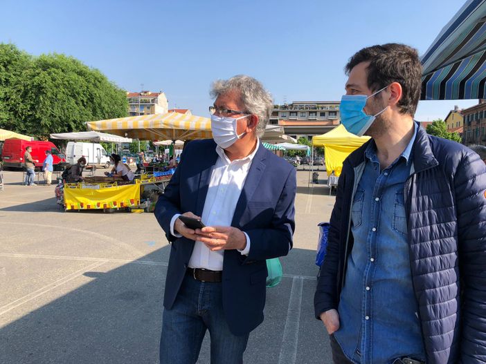 Il sindaco Claudio Castello con il dirigente Fabio Mascara