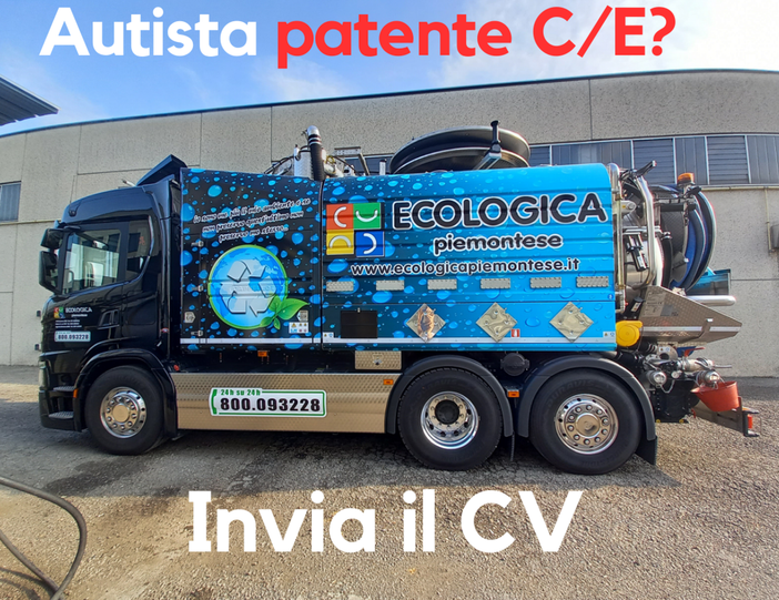 Annuncio di lavoro: opportunità per Autisti con Patente C-E in Ecologica Piemontese Annuncio di lavoro: opportunità per Autisti con Patente C-E in Ecologica Piemontese