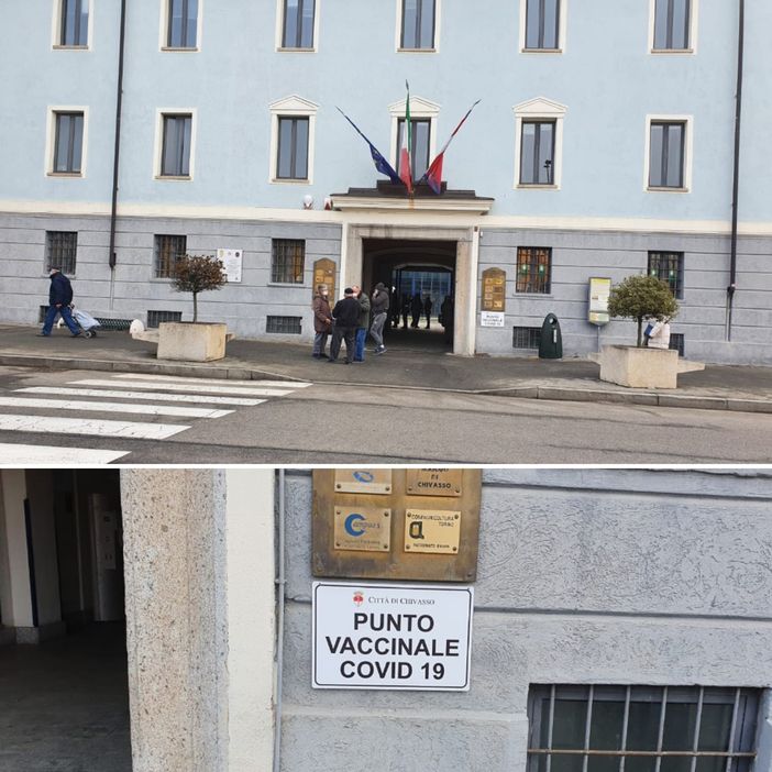 Caos a Chivasso nella prima giornata della campagna vaccinale