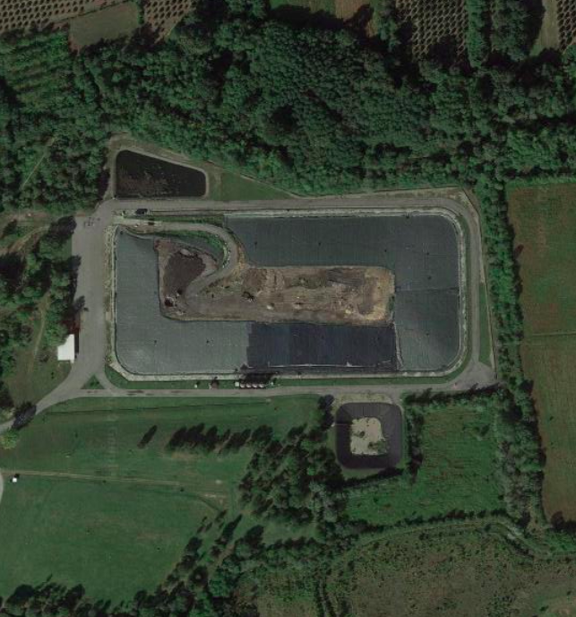 La discarica vista dal satellite