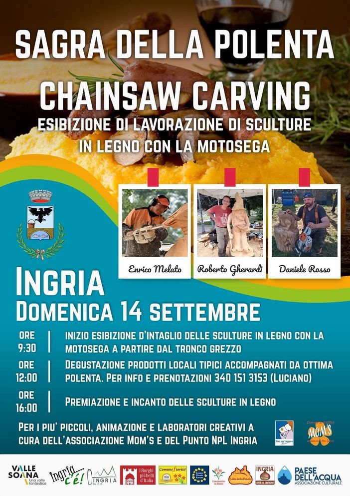 Torna a Ingria con tante novità la Sagra della polenta