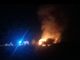 Incendio in frazione Torassi a Chivasso