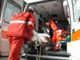 Un ferito è stato trasportato in ospedale in codice rosso Un ferito è stato trasportato in ospedale in codice rosso