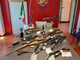 Le armi sequestrate dalla Polizia
