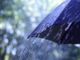 piove, ombrello bagnato dalla pioggia