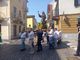 Processione con statua del santo