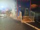 tir in fiamme in autostrada